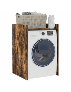 Mobiletto per lavatrice Rovere fumé 67,5 x 62 x 97 cm 2