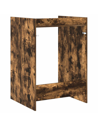 Mobiletto per lavatrice Rovere fumé 67,5 x 62 x 97 cm