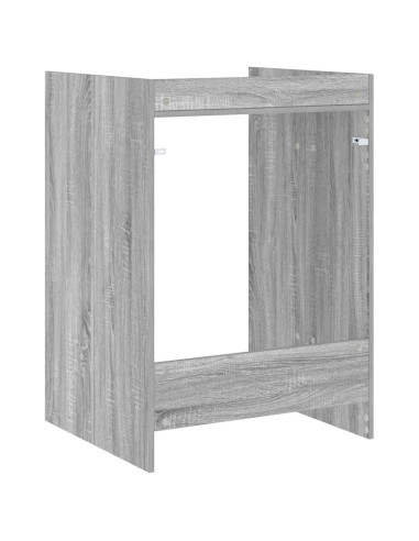 Mobiletto per lavatrice Grigio Sonoma 67,5 x 62 x 97 cm