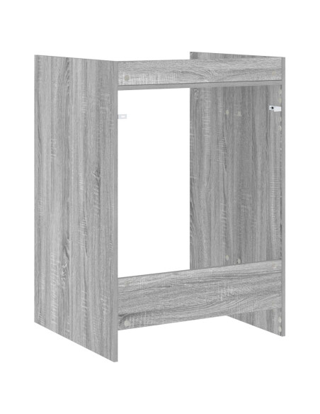 Mobiletto per lavatrice Grigio Sonoma 67,5 x 62 x 97 cm