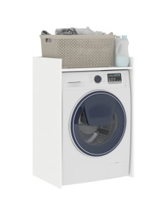 Mobiletto per lavatrice Bianco 67,5 x 48 x 97 cm 2