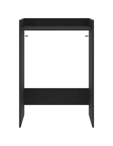 Mobiletto per lavatrice Rovere Nero 67,5 x 48 x 97 cm