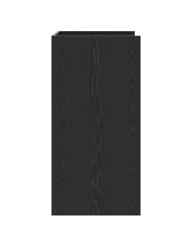 Mobiletto per lavatrice Rovere Nero 67,5 x 48 x 97 cm