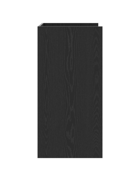 Mobiletto per lavatrice Rovere Nero 67,5 x 48 x 97 cm