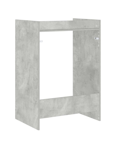 Mobiletto per lavatrice Calcestruzzo 67,5 x 48 x 97 cm