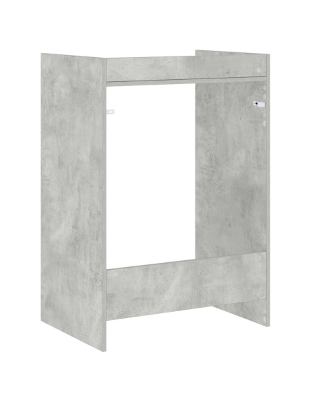 Mobiletto per lavatrice Calcestruzzo 67,5 x 48 x 97 cm