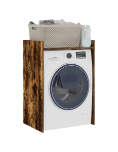 Mobiletto per lavatrice Rovere fumé 67,5 x 48 x 97 cm 2