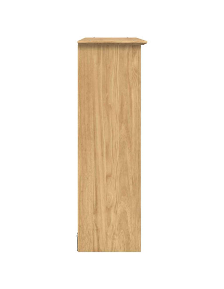 Armadio con Porte in Vetro BODO Marrone miele