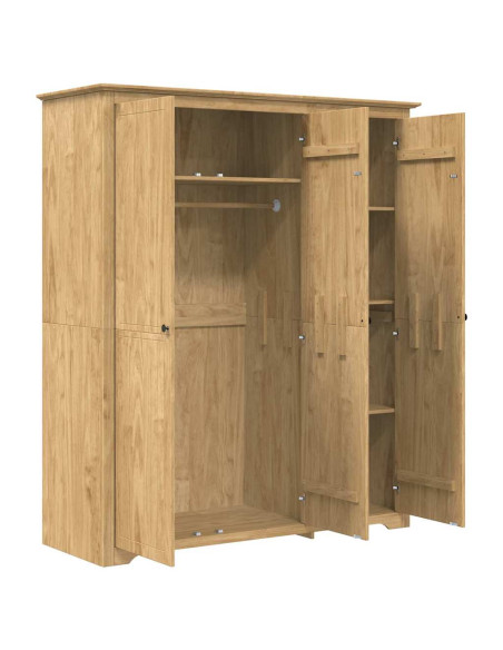 Guardaroba con porta BODO Marrone miele 146 x 53,5 x 173 cm