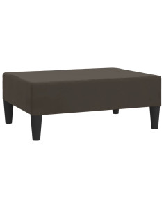 Poggiapiedi Grigio Scuro 78x56x32 cm in Velluto 2