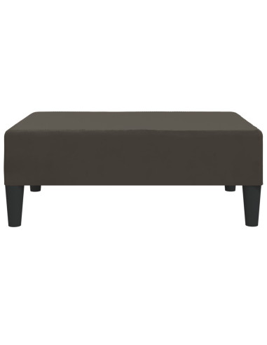 Poggiapiedi Grigio Scuro 78x56x32 cm in Velluto
