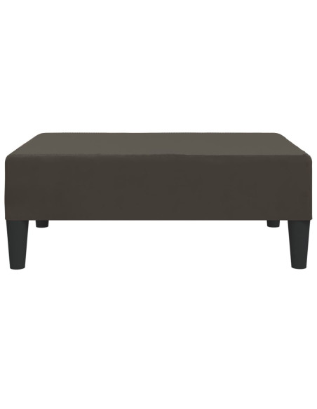 Poggiapiedi Grigio Scuro 78x56x32 cm in Velluto