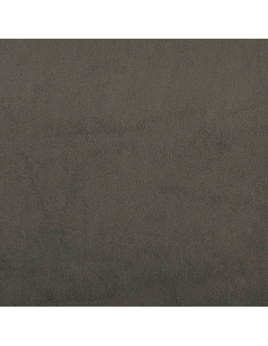 Poggiapiedi Grigio Scuro 78x56x32 cm in Velluto
