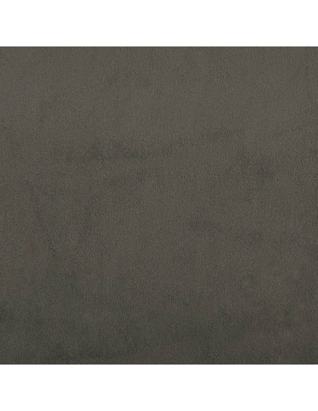 Poggiapiedi Grigio Scuro 78x56x32 cm in Velluto