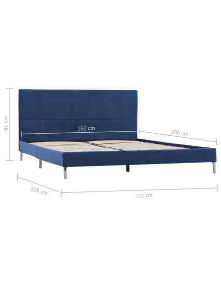 Giroletto Blu in Tessuto 160x200 cm