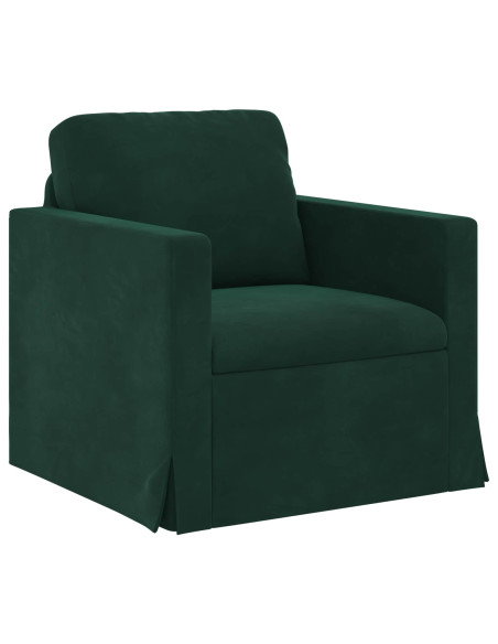 Divano 2 pcs Verde Scuro