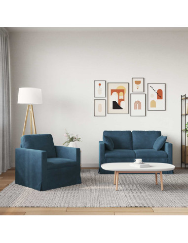 Divano 2 pcs Blu