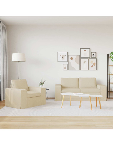Divano 2 pcs Crema