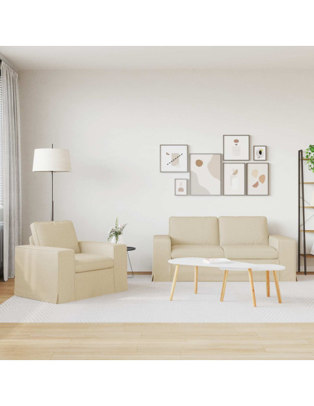 Divano 2 pcs Crema