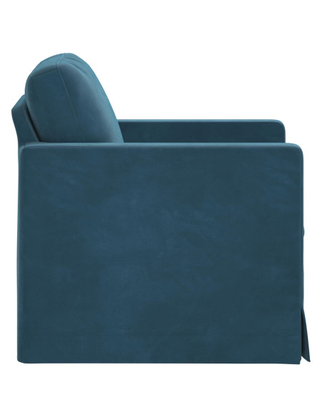 Divano Blu Dimensioni complessive: 78 x 78 x 80 cm (L x P x A)