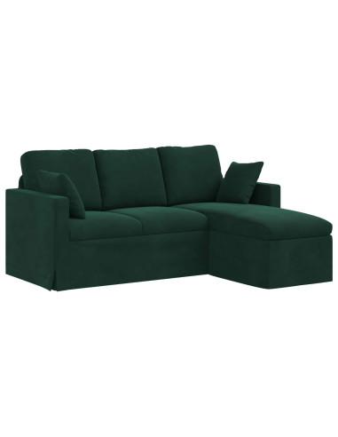 Divano Verde Scuro 178 x 134 x 80 cm Velluto