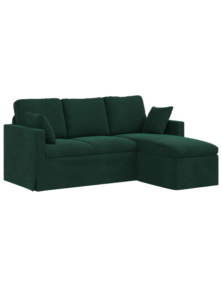 Divano Verde Scuro 178 x 134 x 80 cm Velluto
