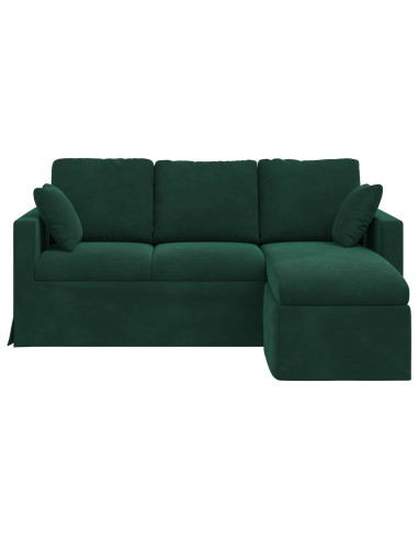 Divano Verde Scuro 178 x 134 x 80 cm Velluto