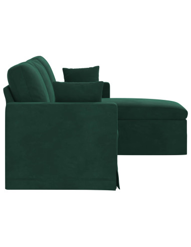 Divano Verde Scuro 178 x 134 x 80 cm Velluto
