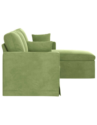 Divano Verde chiaro 178 x 134 x 80 cm Velluto