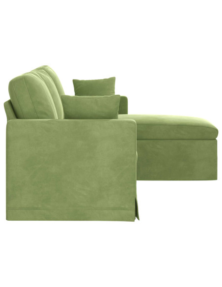 Divano Verde chiaro 178 x 134 x 80 cm Velluto