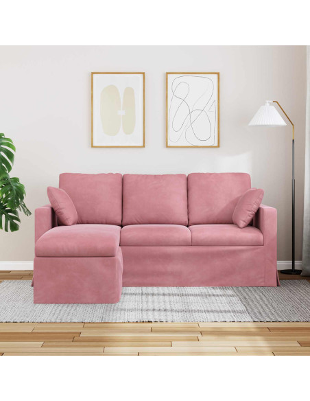 Divano Rosa 178 x 134 x 80 cm Velluto