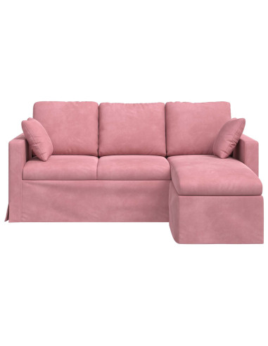 Divano Rosa 178 x 134 x 80 cm Velluto