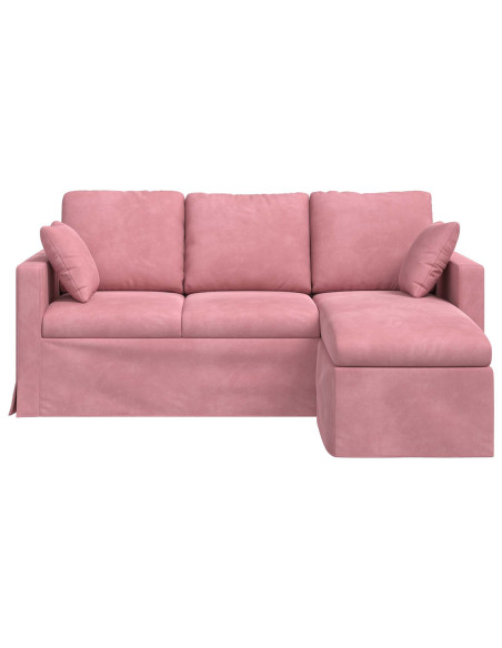 Divano Rosa 178 x 134 x 80 cm Velluto
