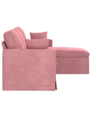 Divano Rosa 178 x 134 x 80 cm Velluto