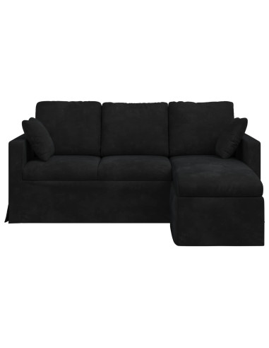 Divano Nero 178 x 134 x 80 cm Velluto
