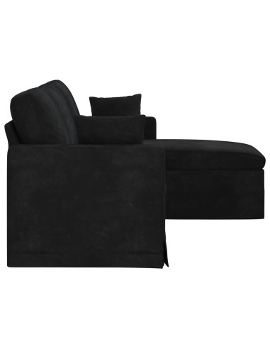 Divano Nero 178 x 134 x 80 cm Velluto
