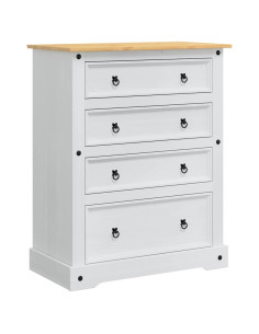 Cassapanche di stoccaggio con cassetto Bianco 92 x 48 x 114 cm 2