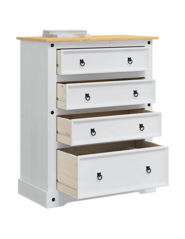 Cassapanche di stoccaggio con cassetto Bianco 92 x 48 x 114 cm
