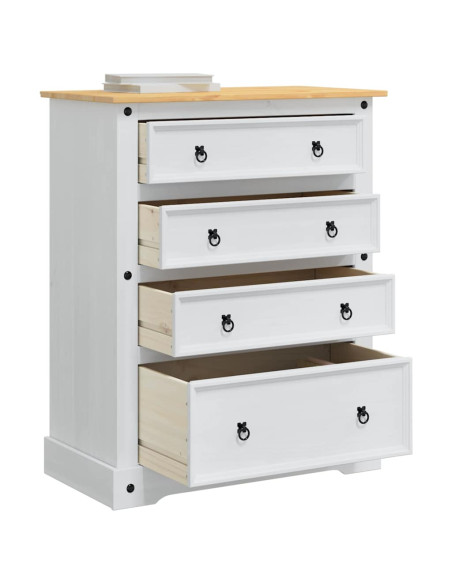 Cassapanche di stoccaggio con cassetto Bianco 92 x 48 x 114 cm