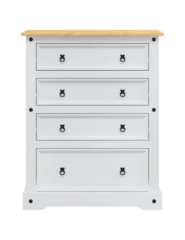 Cassapanche di stoccaggio con cassetto Bianco 92 x 48 x 114 cm