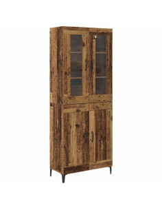 Credenza Legno vecchio 69,5 x 34 x 180 cm Legno multistrato 2