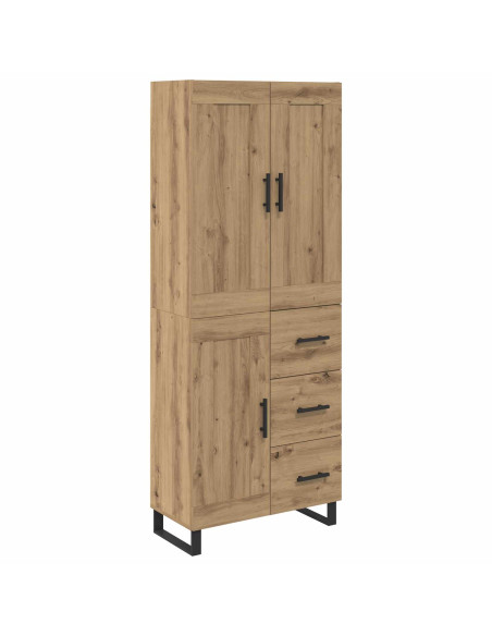 Credenza con cassetto Rovere artigianale 69,5 x 34 x 180 cm