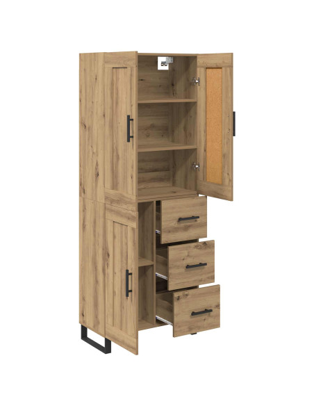 Credenza con cassetto Rovere artigianale 69,5 x 34 x 180 cm