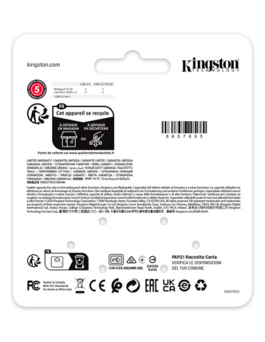 Kingston Technology DataTraveler 256GB SE9 G3 - Nichel scuro