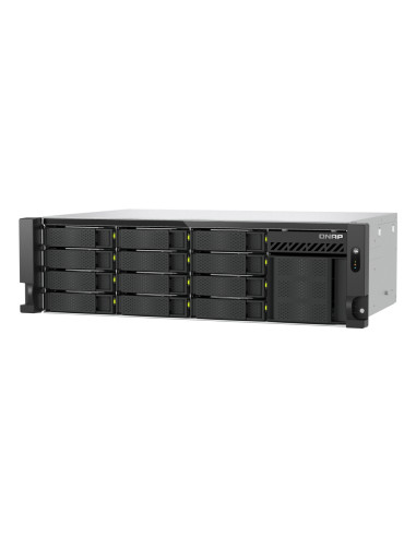 QNAP TS-H1655XEU-RP Server di archiviazione Armadio (3U) Intel Atom® C5125 8 GB DDR4 0 TB QuTS hero Nero, Grigio