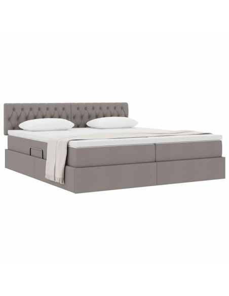 Letto con Contenitore Talpa 200 x 200 cm Pelle Sintetica