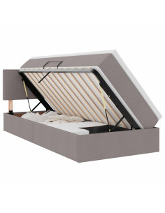 Letto con contenitore e LED con led Talpa 100 x 200 cm Tessuto 2