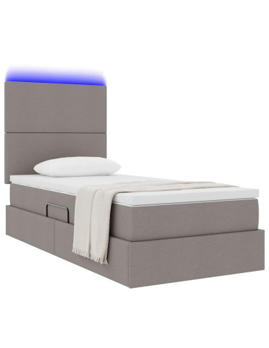 Letto con contenitore e LED Talpa 100 x 200 cm Poliestere