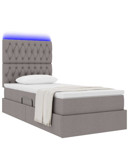 Letto con contenitore e LED Talpa 100 x 200 cm Poliestere