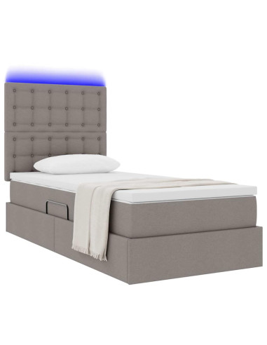 Letto con contenitore e LED Talpa 100 x 200 cm Poliestere